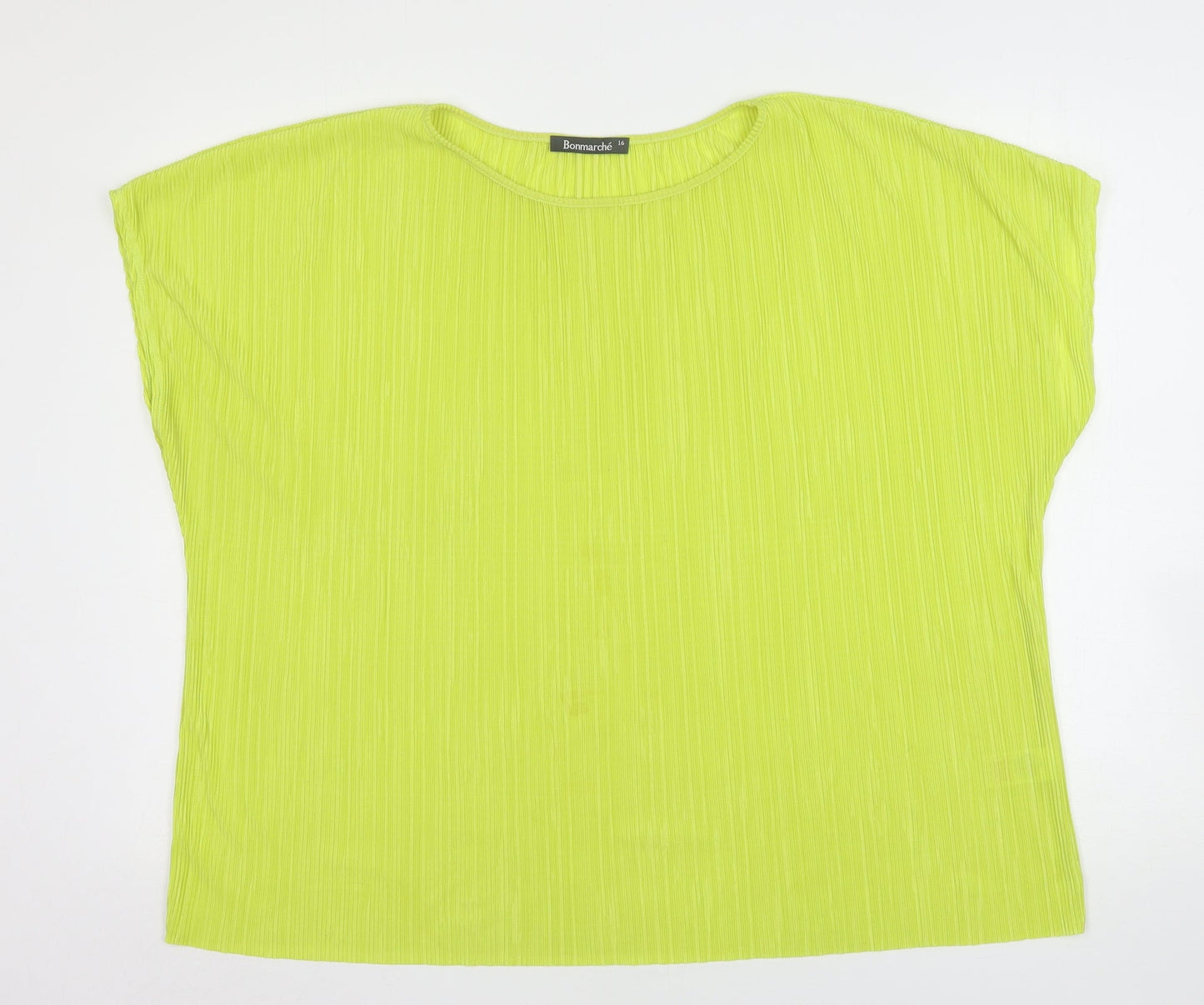 Womens UK Size 16 Bonmarché Green Basic Blouse
