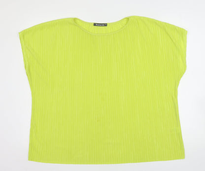 Womens UK Size 16 Bonmarché Green Basic Blouse