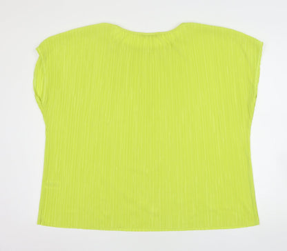 Womens UK Size 16 Bonmarché Green Basic Blouse
