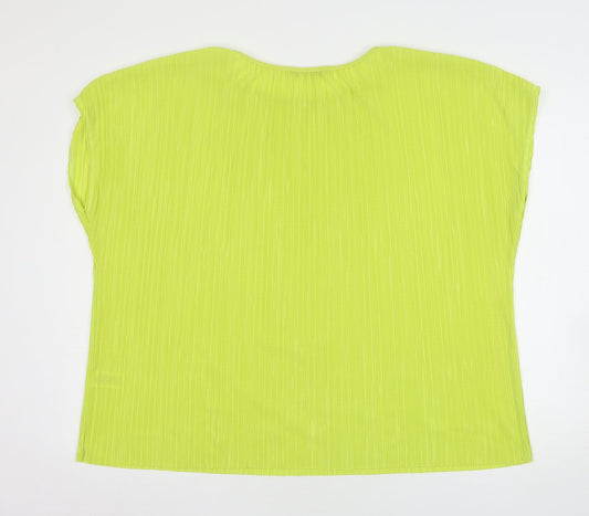 Womens UK Size 16 Bonmarché Green Basic Blouse