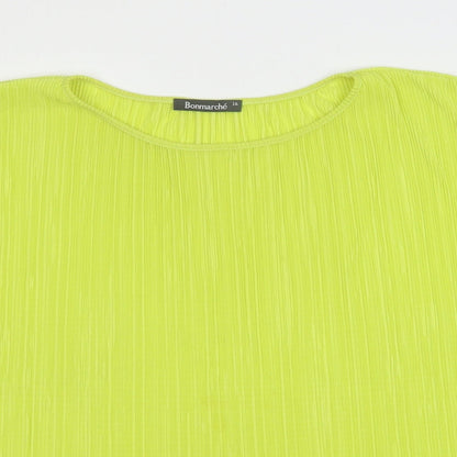 Womens UK Size 16 Bonmarché Green Basic Blouse