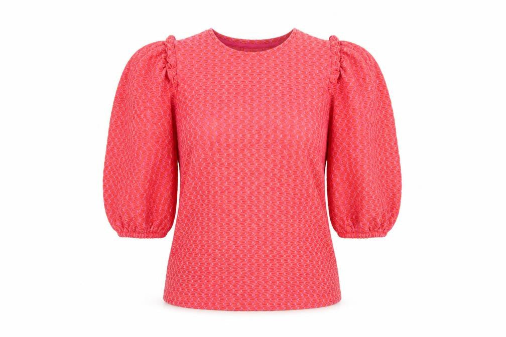 Womens UK Size XS Savida Pink Basic Blouse