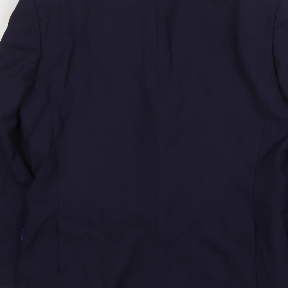 Dale Rhodes Mens Blue  Wool Jacket Suit Jacket Size 44