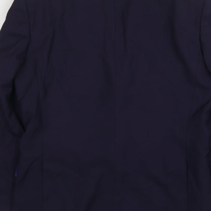 Dale Rhodes Mens Blue  Wool Jacket Suit Jacket Size 44