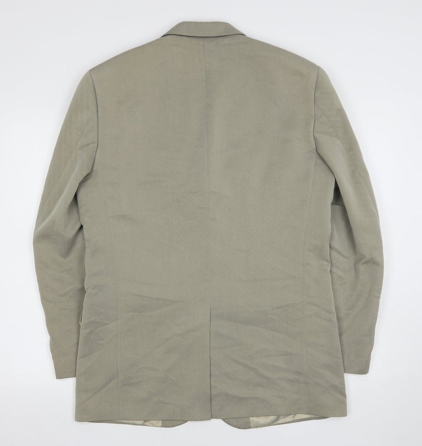 River Island  Mens Green  Lyocell Jacket Suit Jacket Size 38