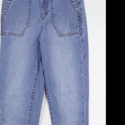 Womens UK Size 6 Marks and Spencer Regular Fit Straight Blue Jeans