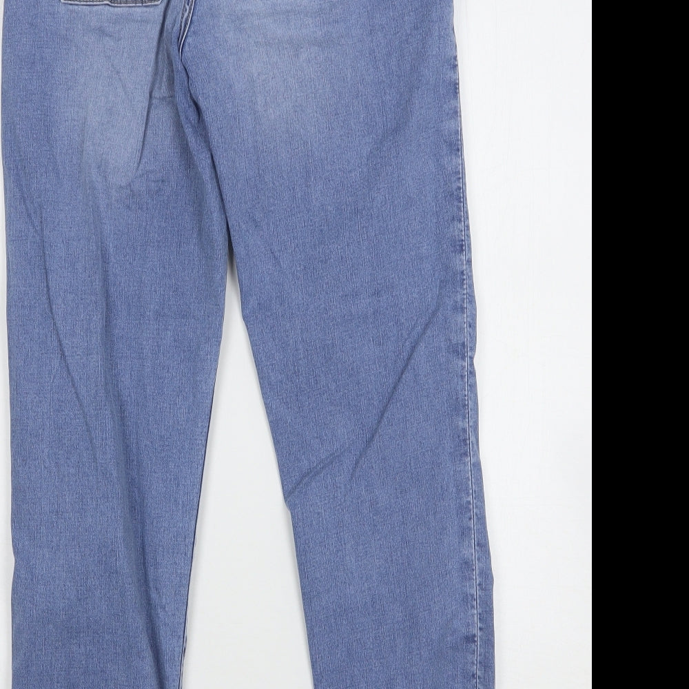 Womens UK Size 6 Marks and Spencer Regular Fit Straight Blue Jeans