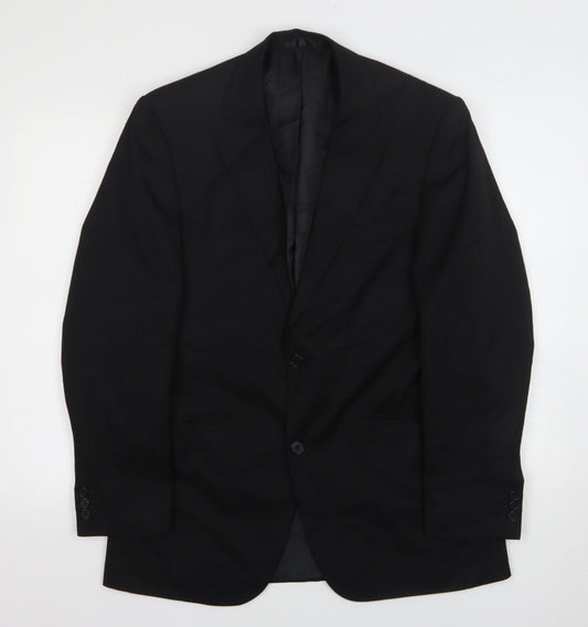 Mens UK Size 38 Tom English Regular Black Suit Jacket