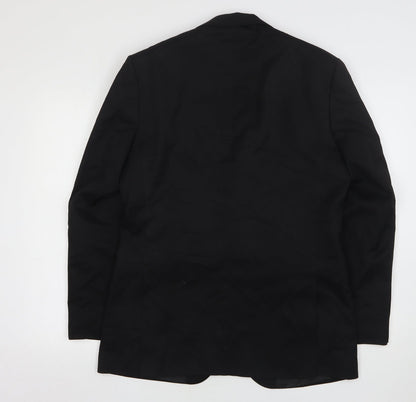 Mens UK Size 38 Tom English Regular Black Suit Jacket