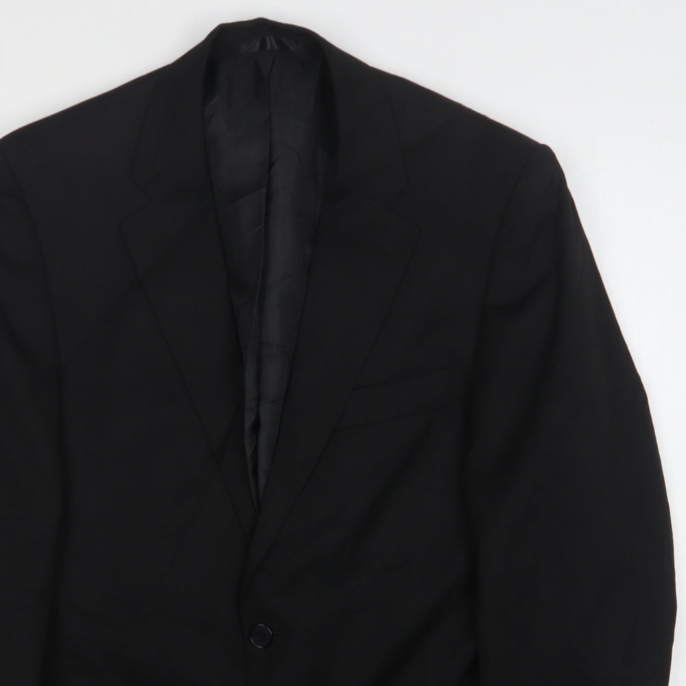 Mens UK Size 38 Tom English Regular Black Suit Jacket