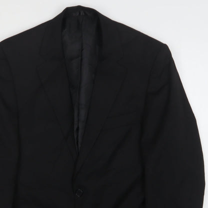 Mens UK Size 38 Tom English Regular Black Suit Jacket