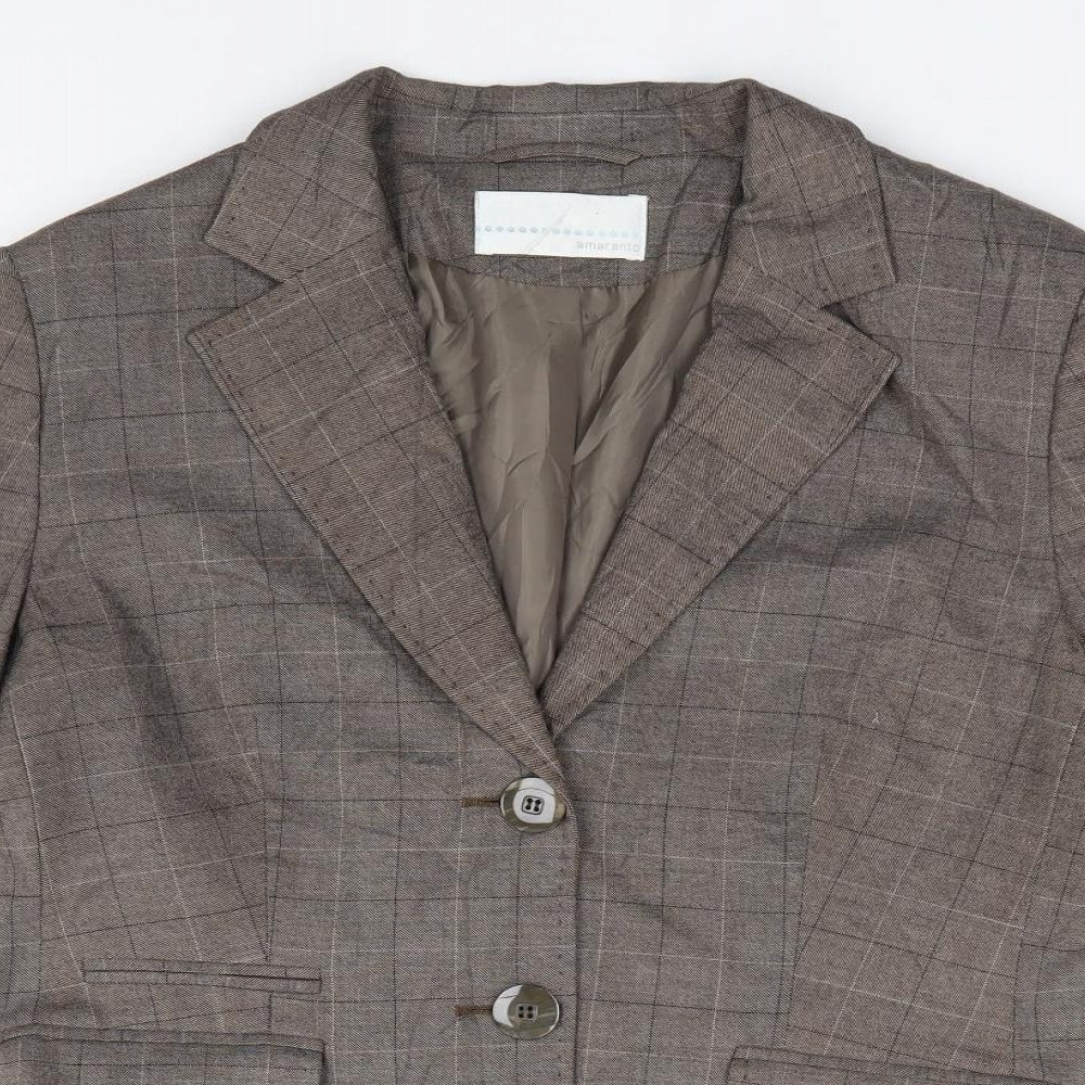 Womens UK Size 14 AMARANTO Brown Jacket