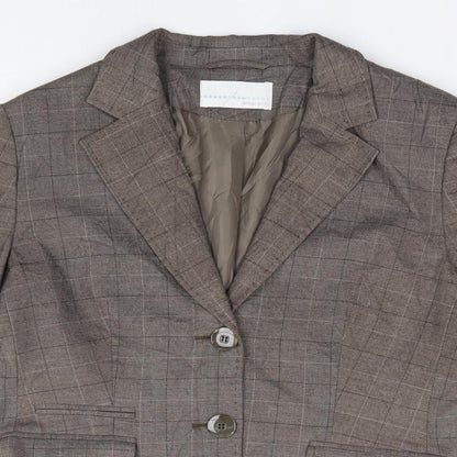 Womens UK Size 14 AMARANTO Brown Jacket