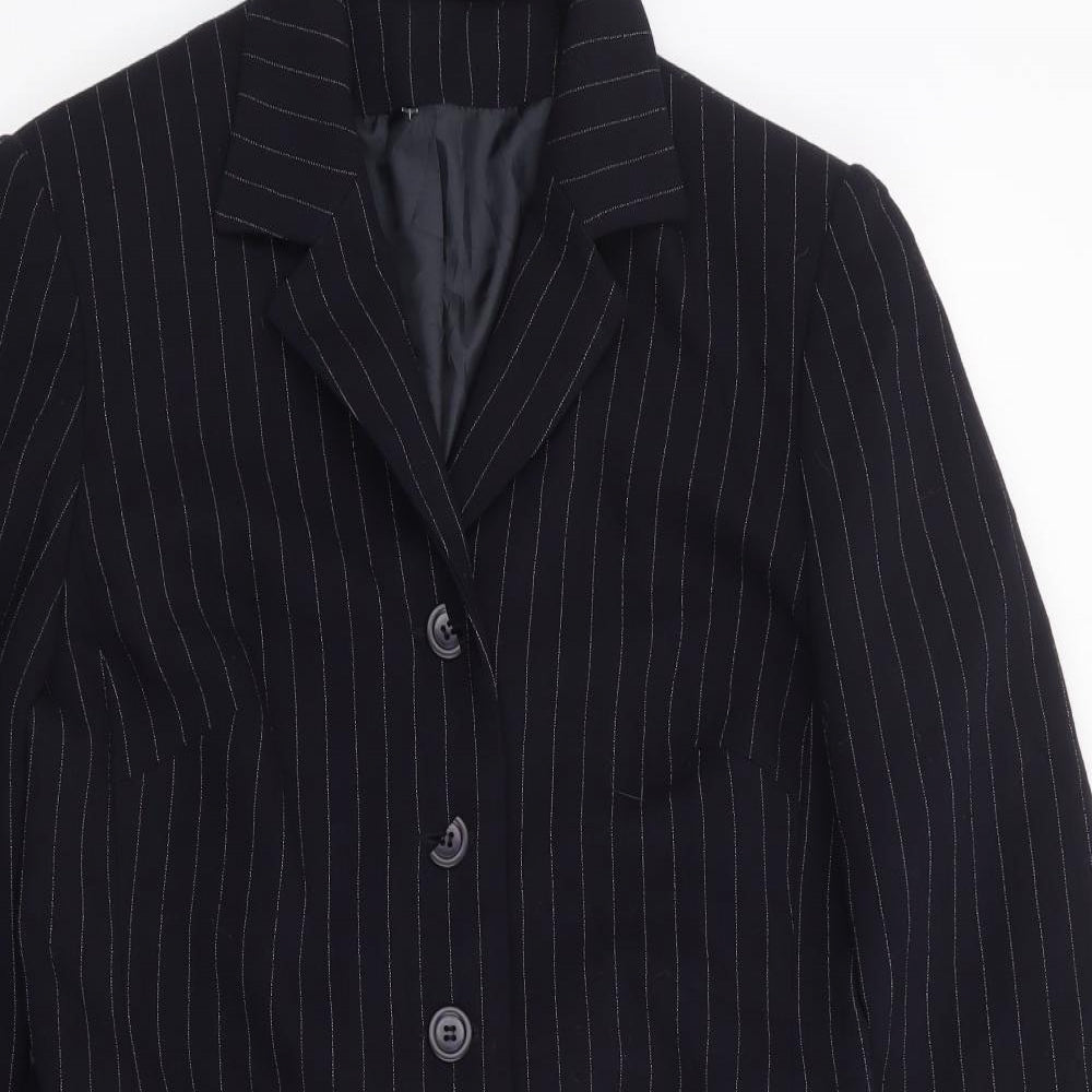 Womens UK Size 10 Anne Brooks Petites Blue Suit Jacket