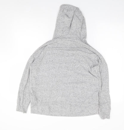 F&F Womens Grey  Viscose Pullover Hoodie Size 10  Pullover - Lounge