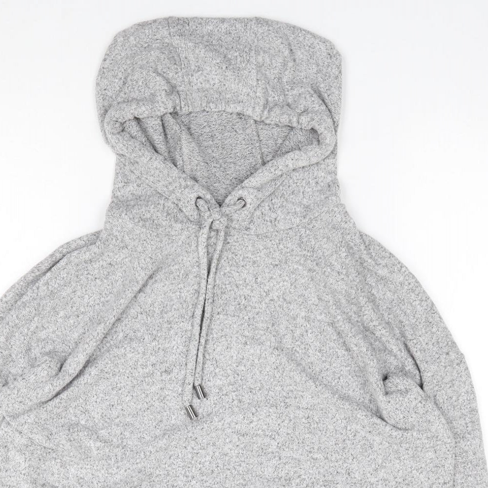 F&F Womens Grey  Viscose Pullover Hoodie Size 10  Pullover - Lounge