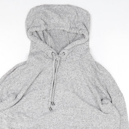 F&F Womens Grey  Viscose Pullover Hoodie Size 10  Pullover - Lounge