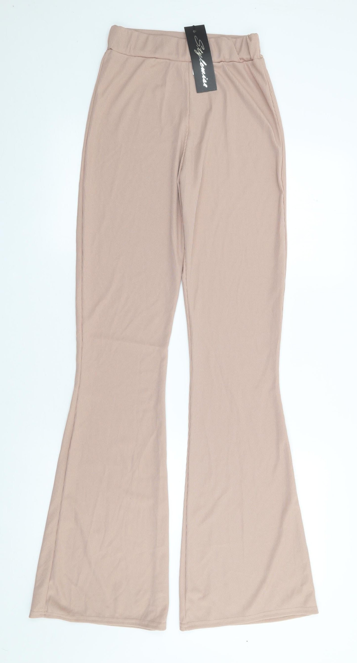 Womens UK Size 8 Stylewise Regular Fit  Pink Trousers
