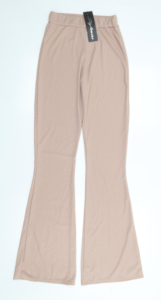 Womens UK Size 8 Stylewise Regular Fit  Pink Trousers
