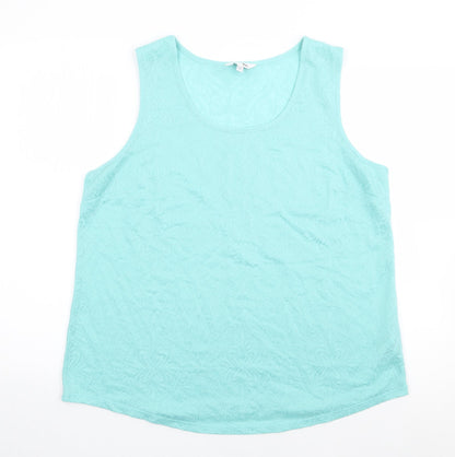 Womens UK Size 16 Label Be Green Camisole Tank