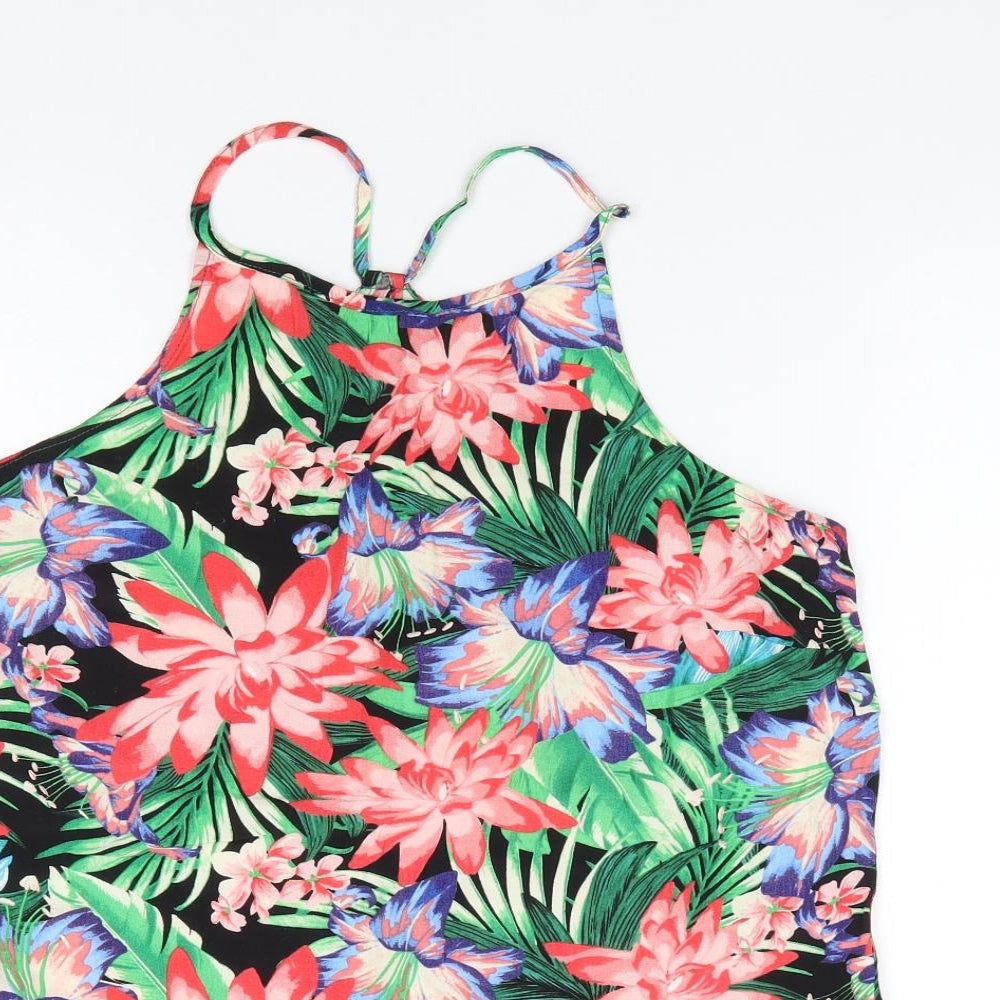 Womens UK Size 10 New Look Multicoloured Camisole Tank