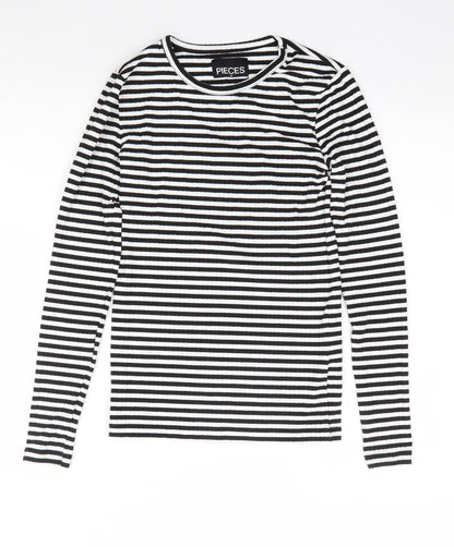 Womens UK Size XS Pieces Multicoloured Jersey T-Shirt