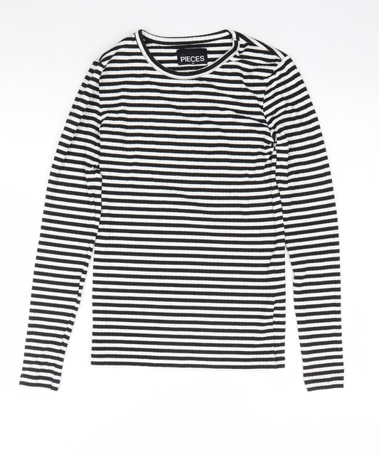 Womens UK Size XS Pieces Multicoloured Jersey T-Shirt
