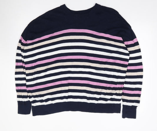 Womens UK Size XL Marks and Spencer Multicoloured Pullover Jumper