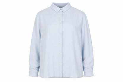 Womens UK Size 14 Dorothy Perkins Blue Jersey Button-Up