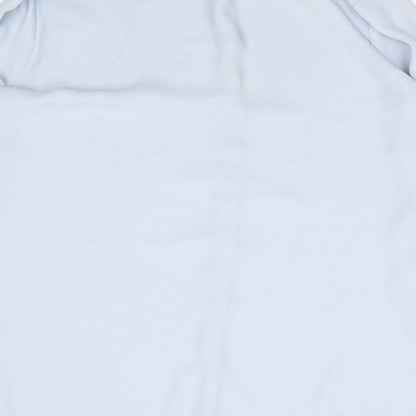 Womens UK Size 14 Dorothy Perkins Blue Jersey Button-Up