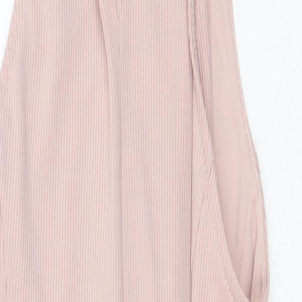 Miss Selfridge Womens Pink  Polyester Bodysuit One-Piece Size 4 L10 in