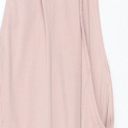 Miss Selfridge Womens Pink  Polyester Bodysuit One-Piece Size 4 L10 in