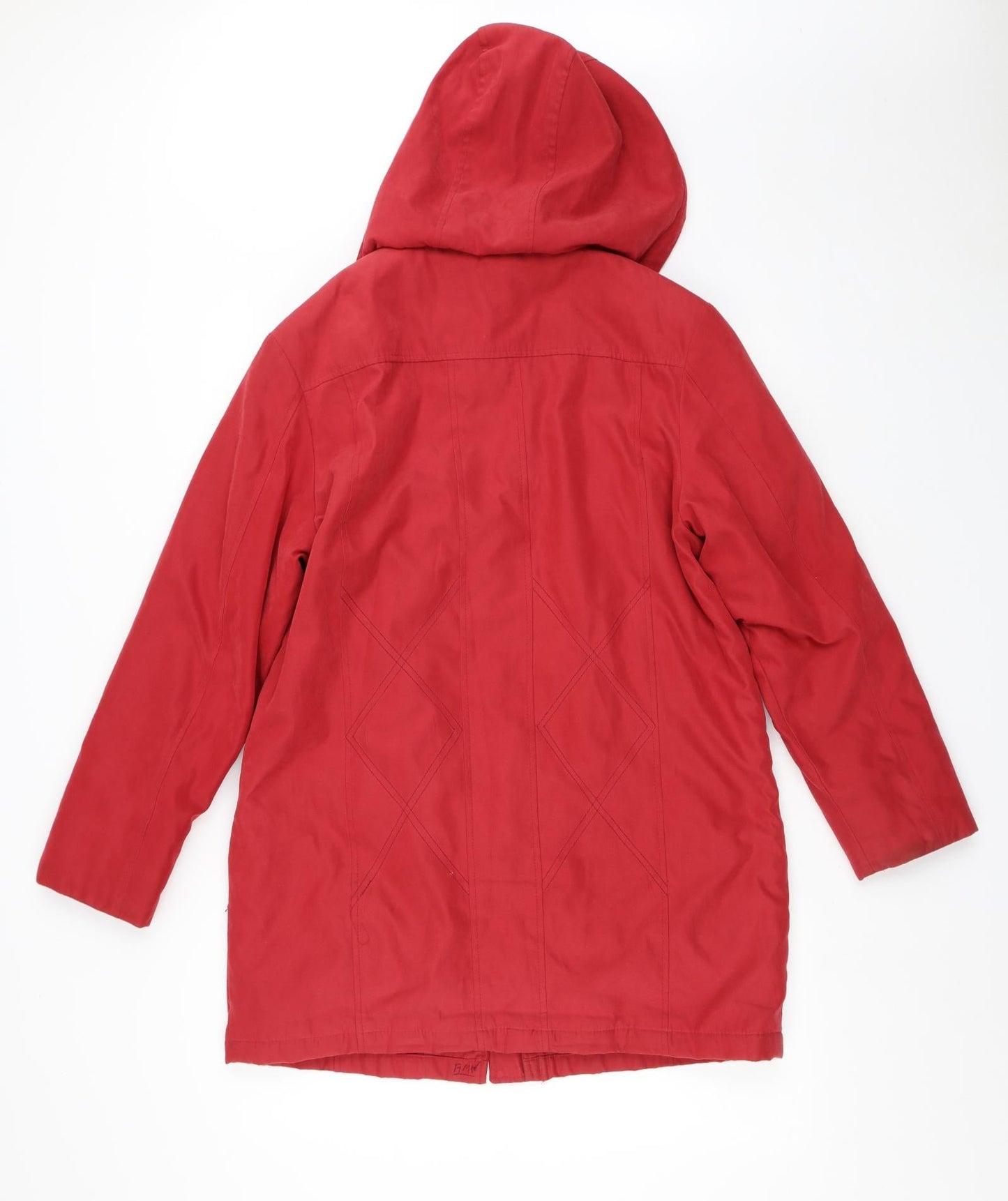 ELEGAUZE Womens Red   Jacket Coat Size 10