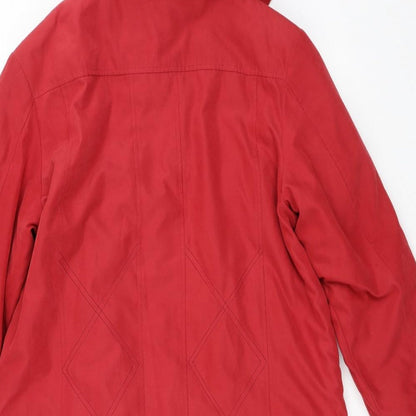 ELEGAUZE Womens Red   Jacket Coat Size 10