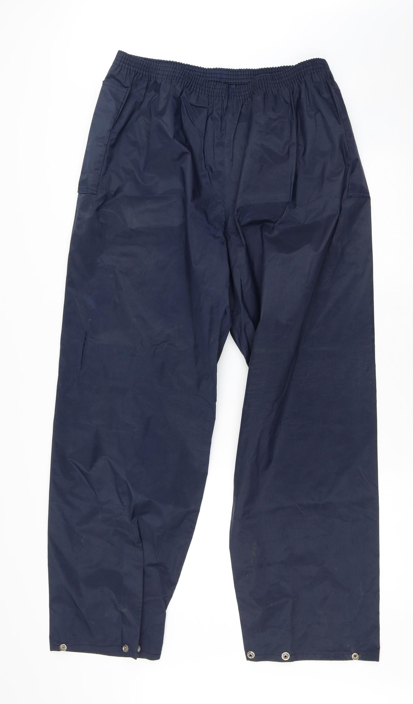 Stormbreak Mens Blue  Polyester Rain Trousers Trousers Size L L28 in Regular