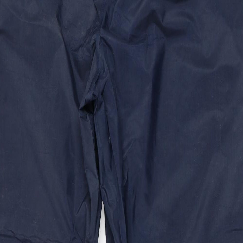 Stormbreak Mens Blue  Polyester Rain Trousers Trousers Size L L28 in Regular