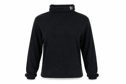 PGA TOUR Womens Black  100% Cotton Pullover Sweatshirt Size S