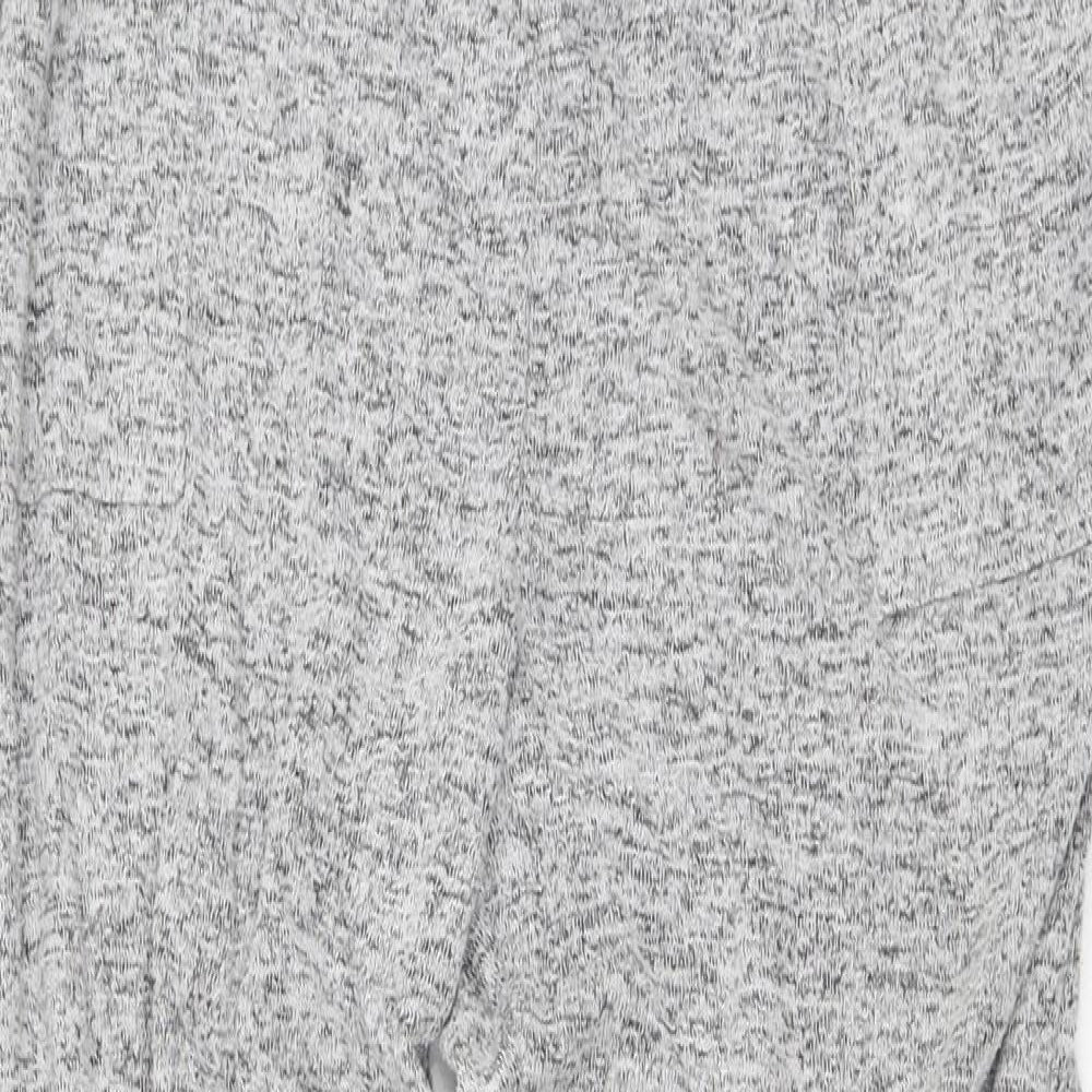 Preworn Mens Grey Geometric Viscose Sweatpants Trousers Size L L25 in Regular