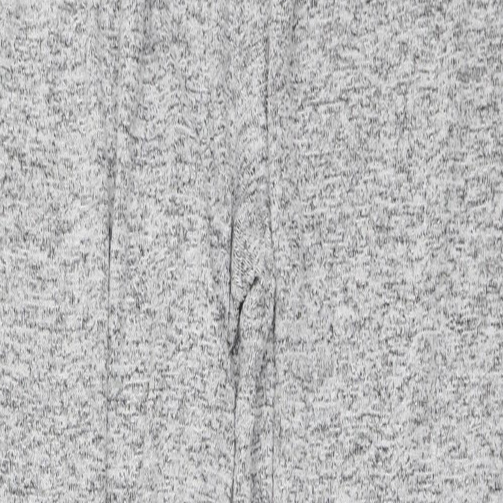 Preworn Mens Grey Geometric Viscose Sweatpants Trousers Size L L25 in Regular