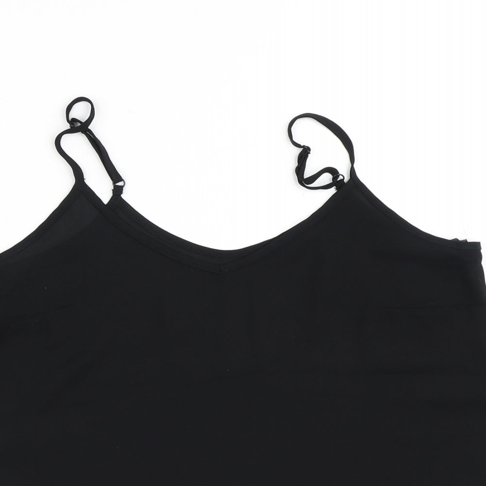 Womens UK Size 10 Atmosphere Black Tunic Blouse