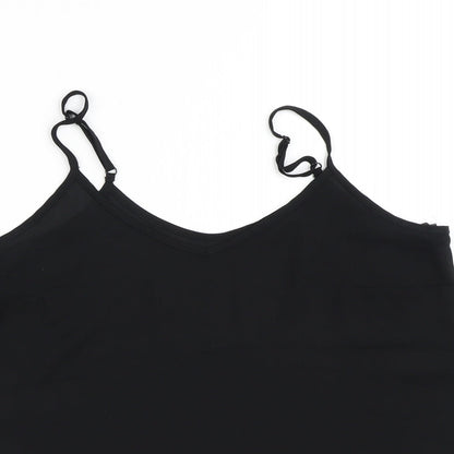 Womens UK Size 10 Atmosphere Black Tunic Blouse