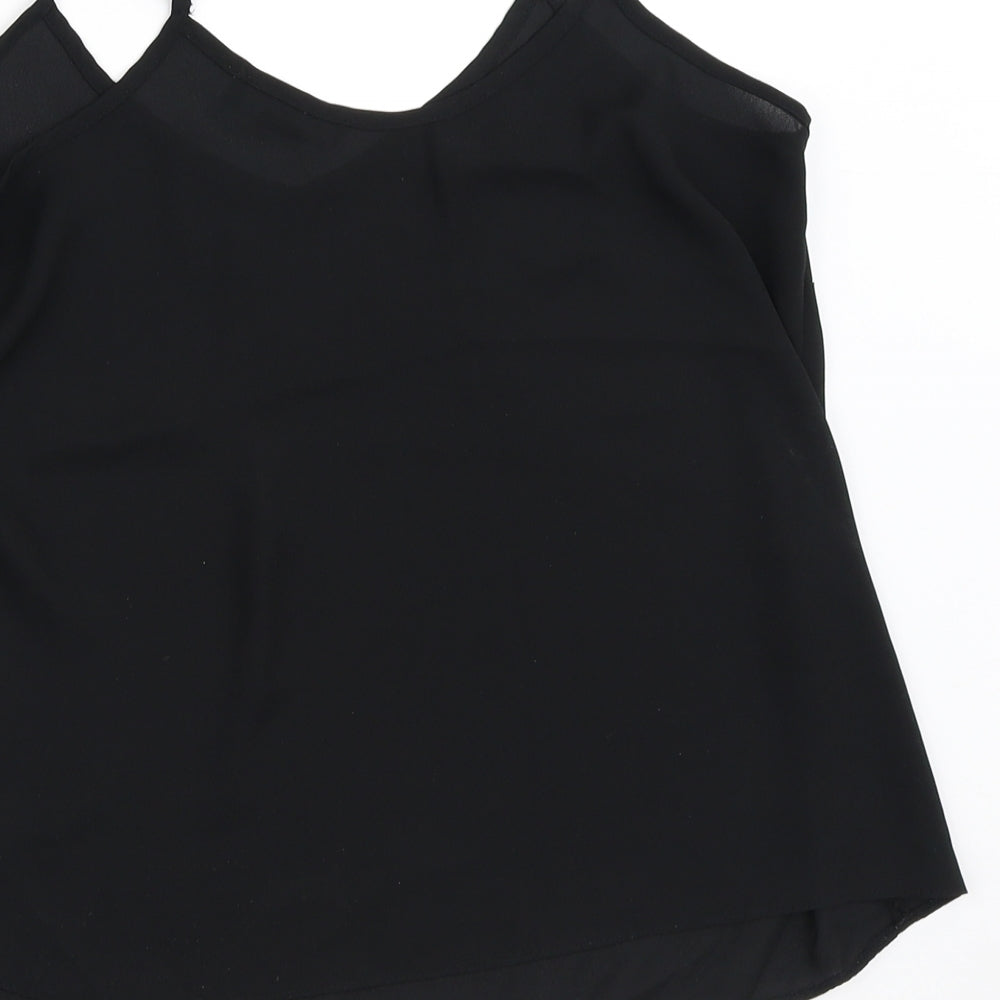 Womens UK Size 10 Atmosphere Black Tunic Blouse