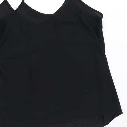 Womens UK Size 10 Atmosphere Black Tunic Blouse