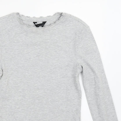 Womens UK Size 8 New Look Grey Pullover Jumper