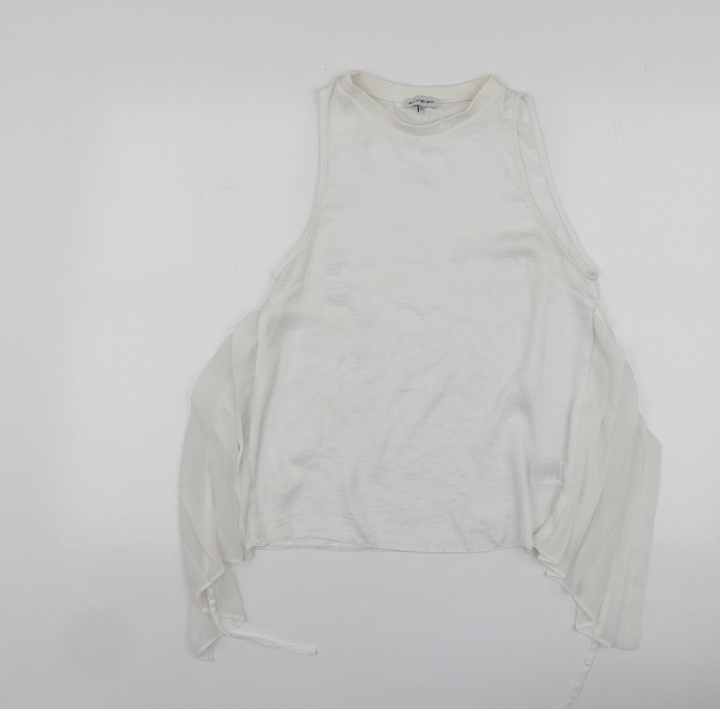 Light before Dark Womens White  Polyester Basic Blouse Size XS Round Neck