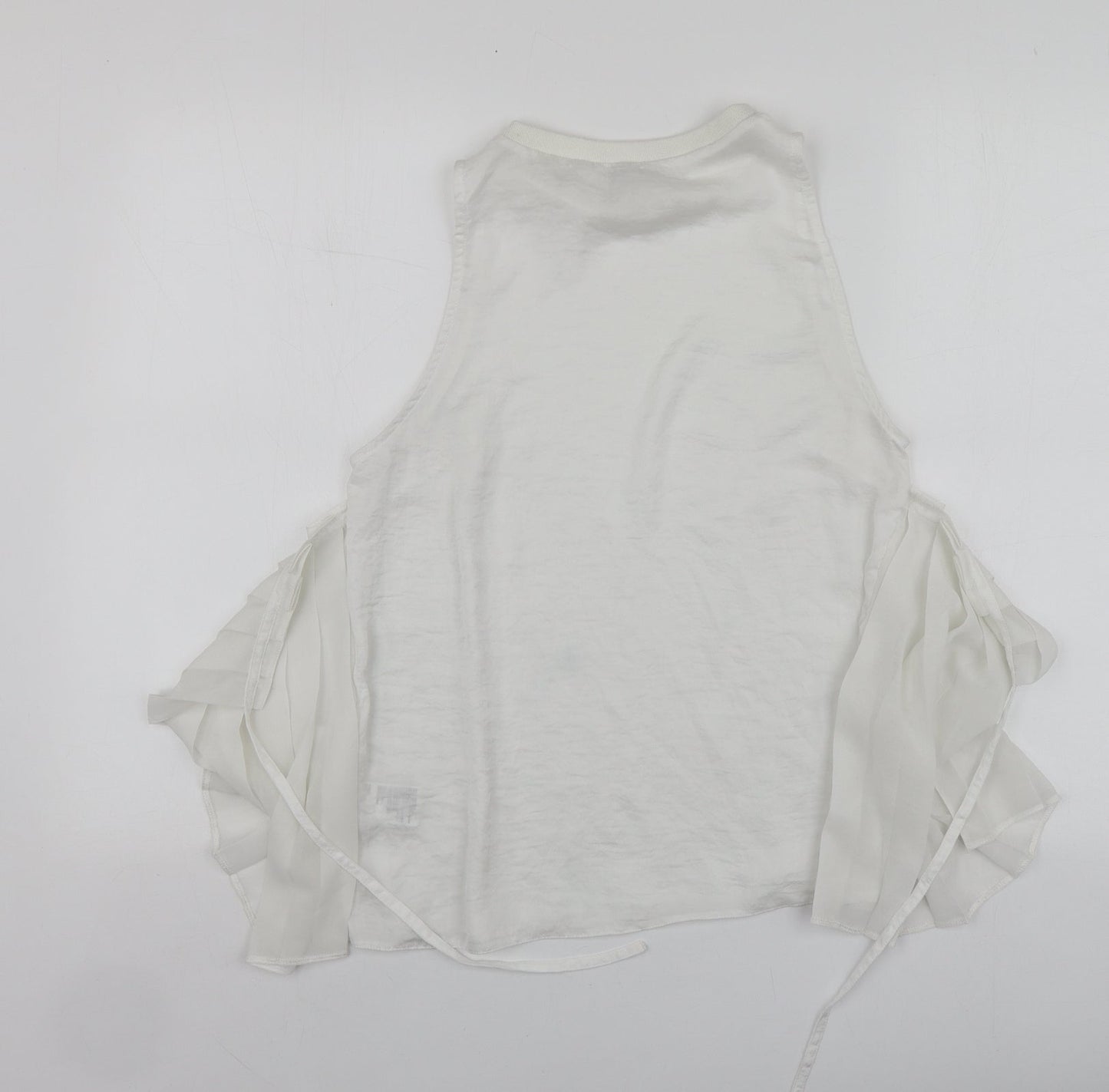 Light before Dark Womens White  Polyester Basic Blouse Size XS Round Neck