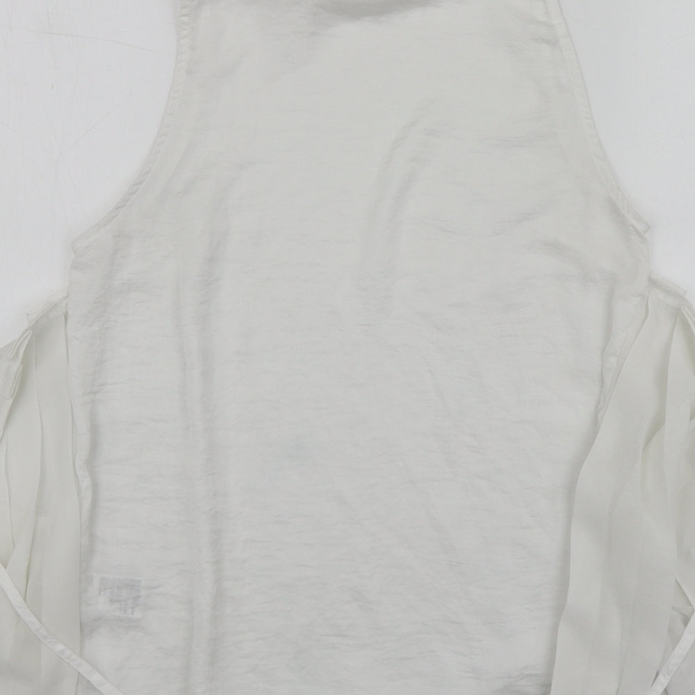 Light before Dark Womens White  Polyester Basic Blouse Size XS Round Neck