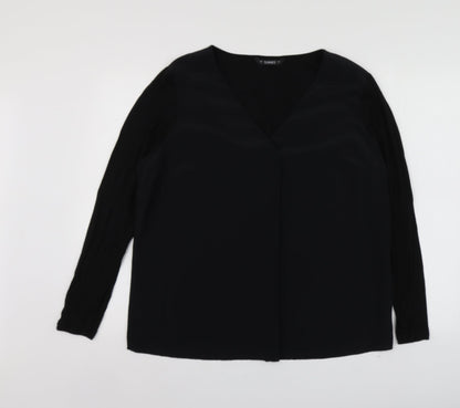 Womens UK Size L Dunnes Stores Black Basic Blouse