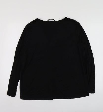 Womens UK Size L Dunnes Stores Black Basic Blouse