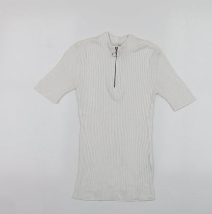 Womens UK Size 6 Savida White Pullover Jumper